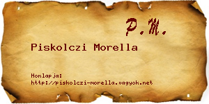 Piskolczi Morella névjegykártya